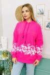 148723 Baskili Kapsonlu Sweatshirt